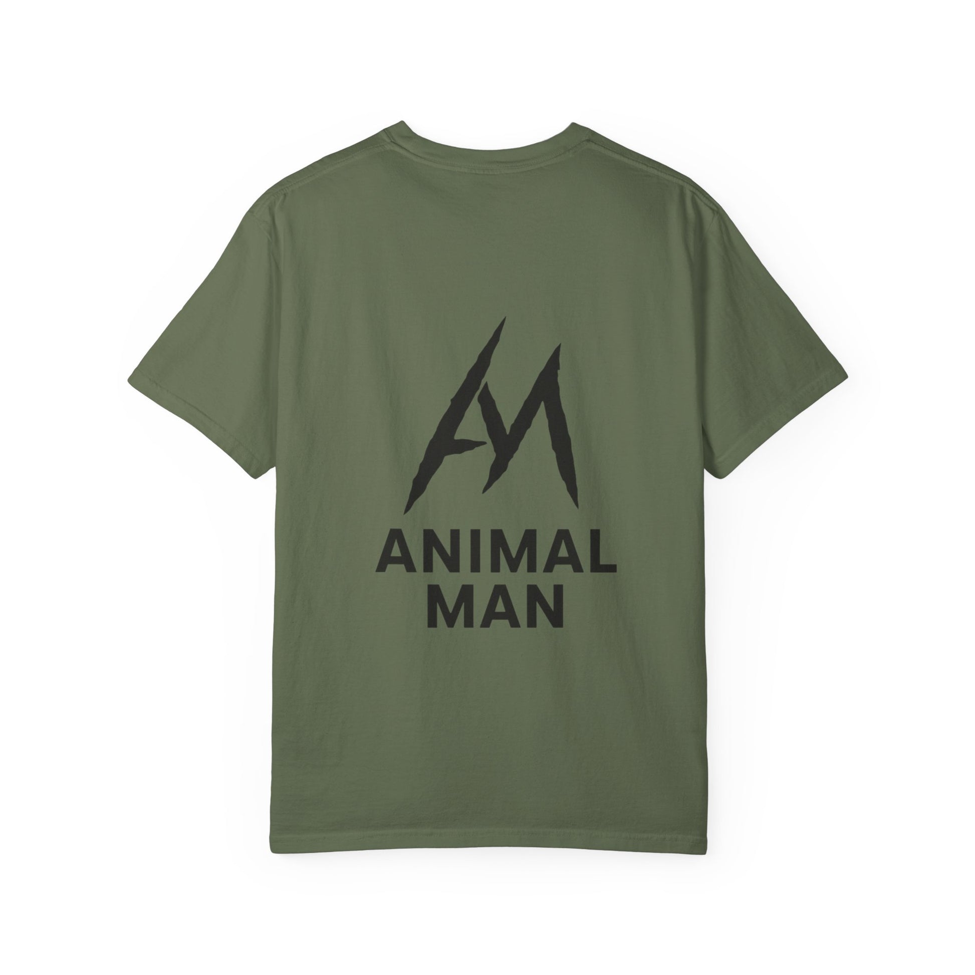 Animal Man Unisex Garment-Dyed T-shirt | Casual Statement Tee for Nature Lovers, Gifts for Him, Trendy Streetwear, Eco-Friendly Style