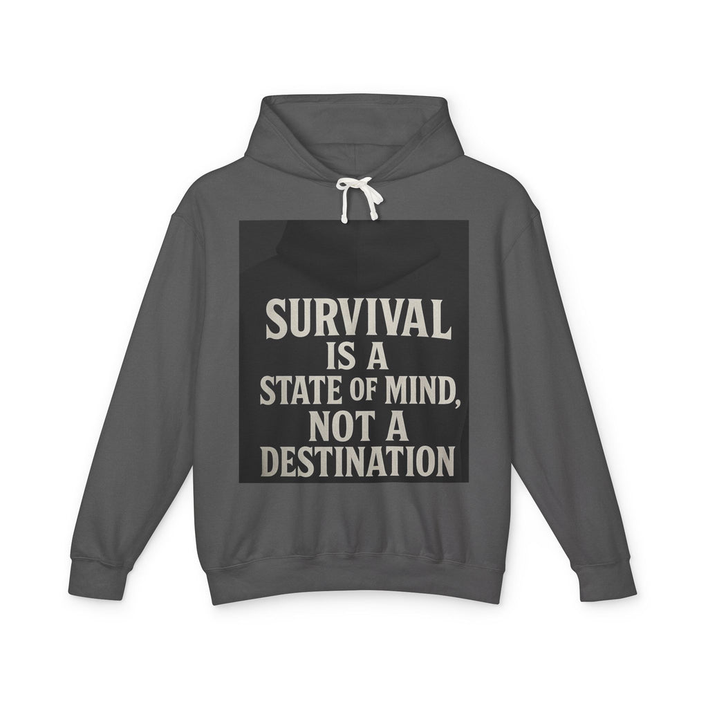 Survival Hoodie, Unisex Lightweight Sweatshirt, Inspirational Gift, Motivational Apparel, Animal Mind Design