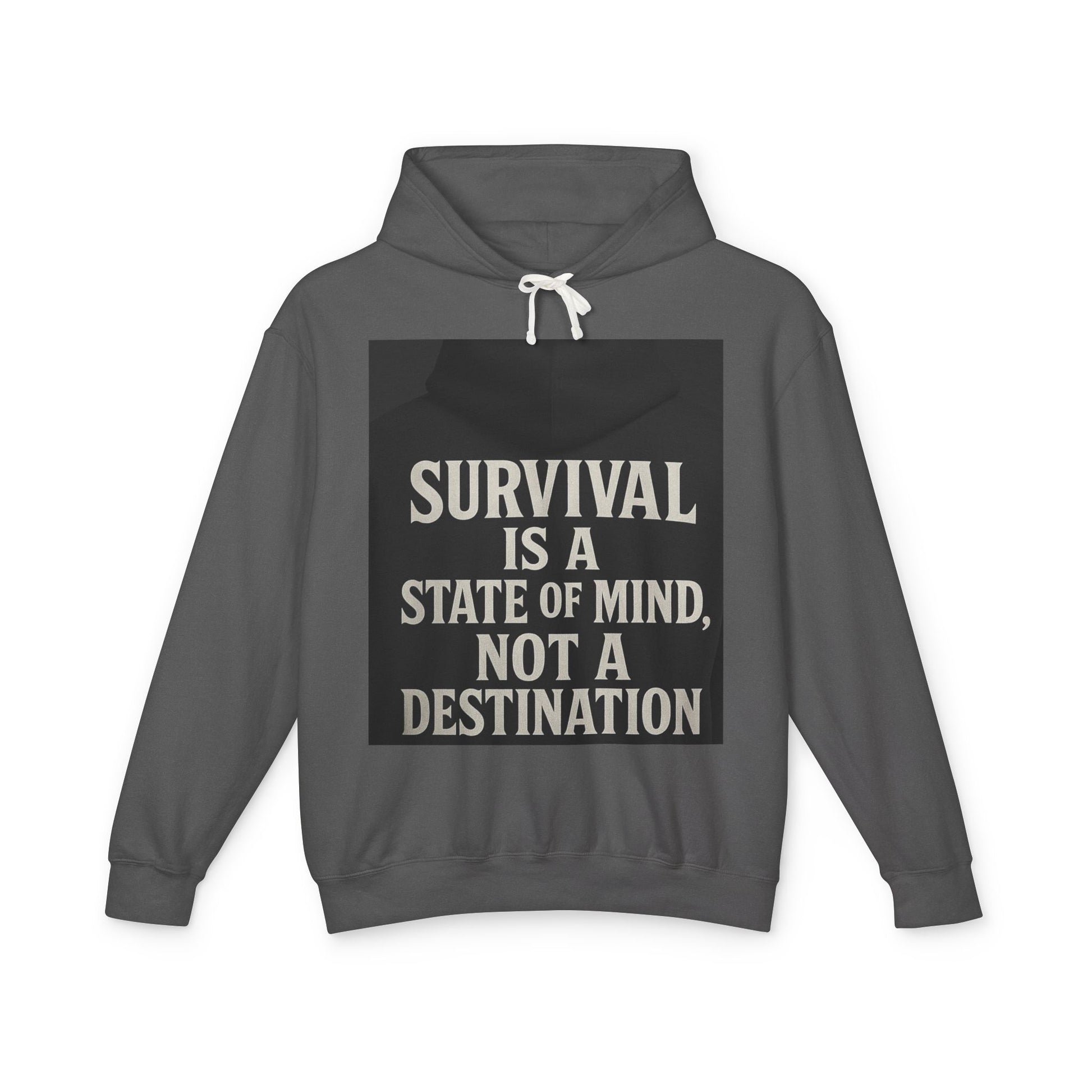Survival Hoodie, Unisex Lightweight Sweatshirt, Inspirational Gift, Motivational Apparel, Animal Mind Design