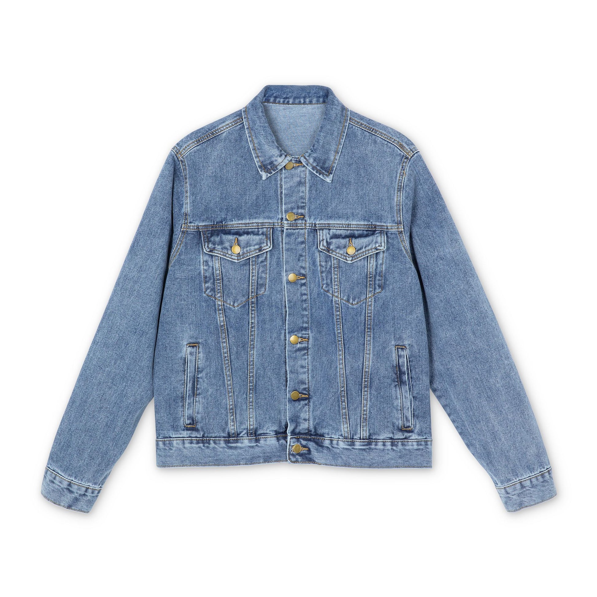 Stray claw Denim Jacket with 'Survive the City' Design, Casual Outerwear, Streetwear, Gift for Him, Fall Fashion
