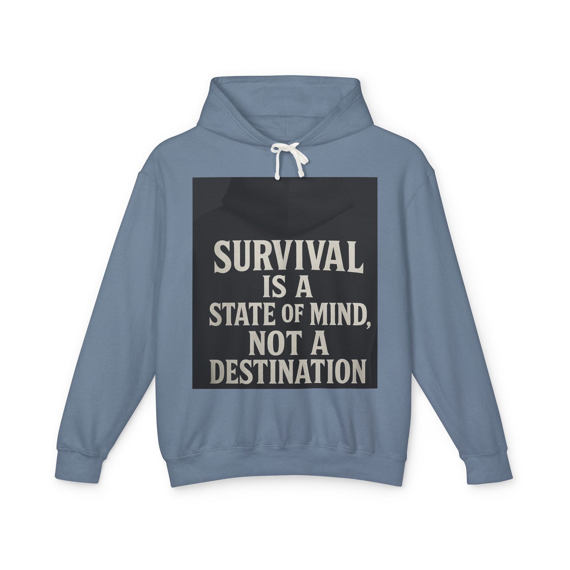 Survival Hoodie, Unisex Lightweight Sweatshirt, Inspirational Gift, Motivational Apparel, Animal Mind Design