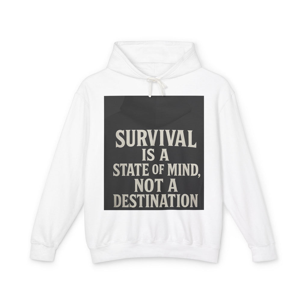 Survival Hoodie, Unisex Lightweight Sweatshirt, Inspirational Gift, Motivational Apparel, Animal Mind Design
