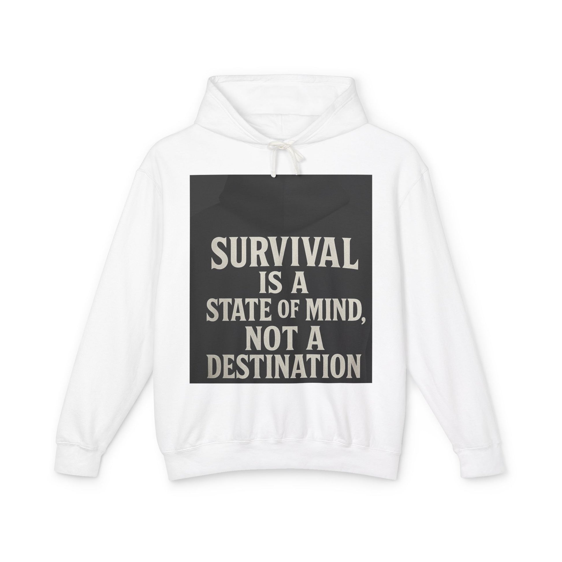 Survival Hoodie, Unisex Lightweight Sweatshirt, Inspirational Gift, Motivational Apparel, Animal Mind Design