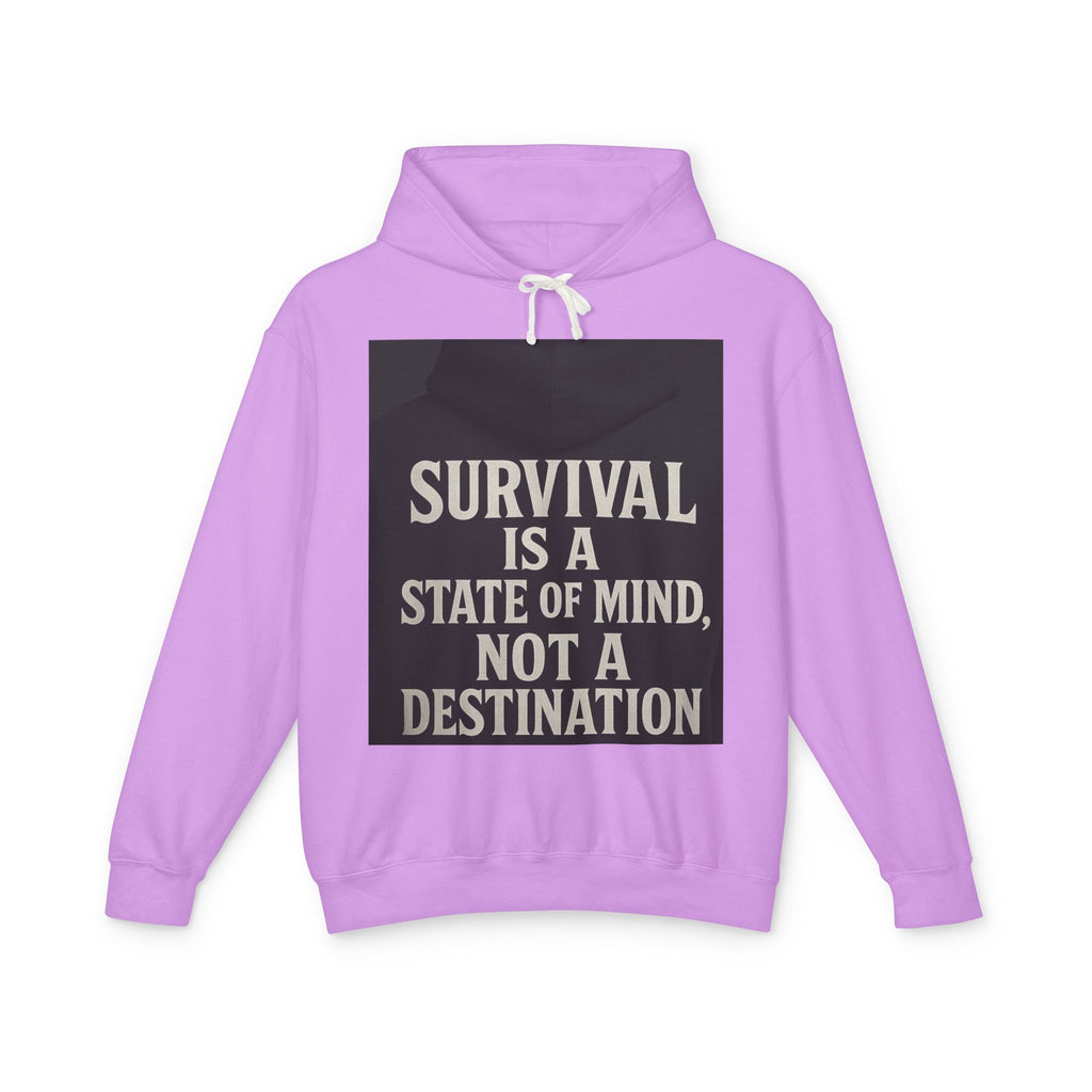 Survival Hoodie, Unisex Lightweight Sweatshirt, Inspirational Gift, Motivational Apparel, Animal Mind Design