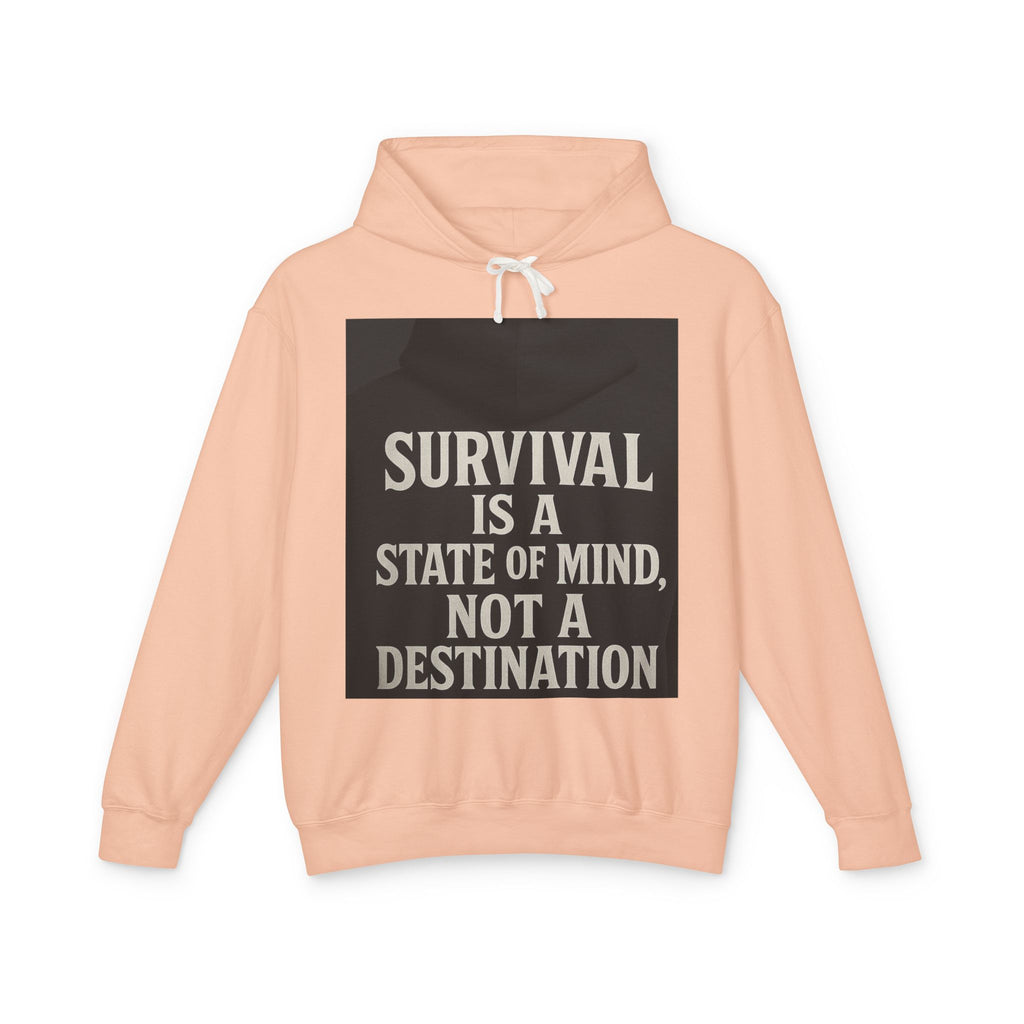 Survival Hoodie, Unisex Lightweight Sweatshirt, Inspirational Gift, Motivational Apparel, Animal Mind Design