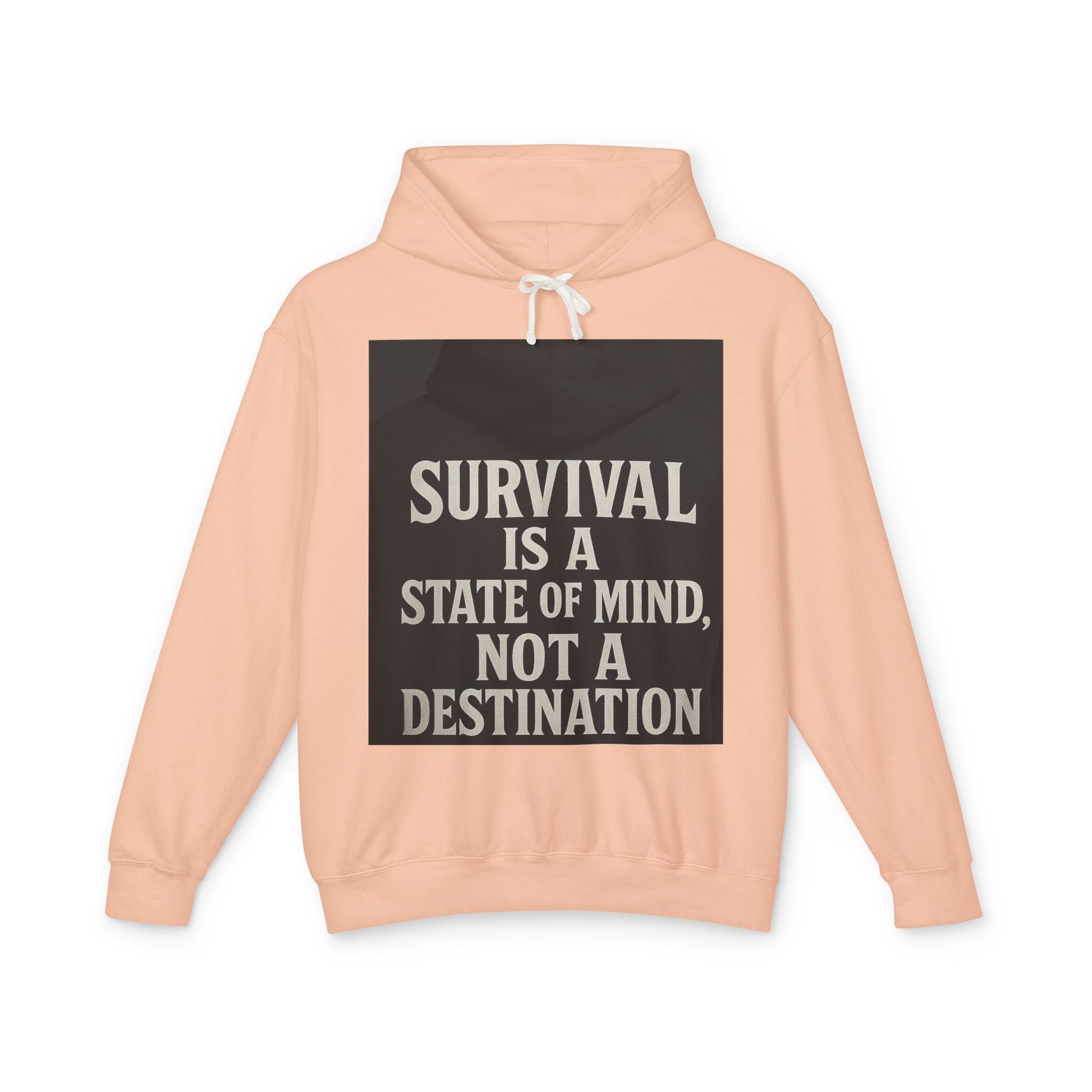 Survival Hoodie, Unisex Lightweight Sweatshirt, Inspirational Gift, Motivational Apparel, Animal Mind Design