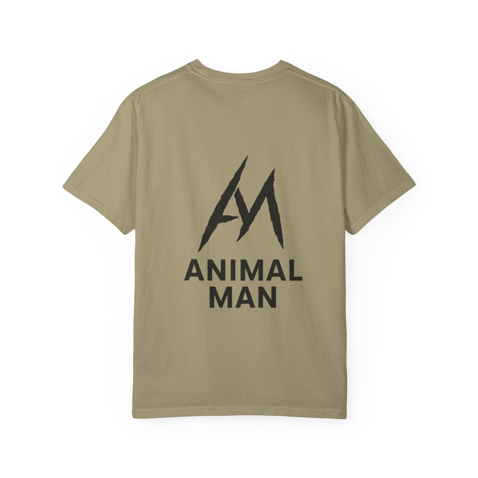 Animal Man Unisex Garment-Dyed T-shirt | Casual Statement Tee for Nature Lovers, Gifts for Him, Trendy Streetwear, Eco-Friendly Style