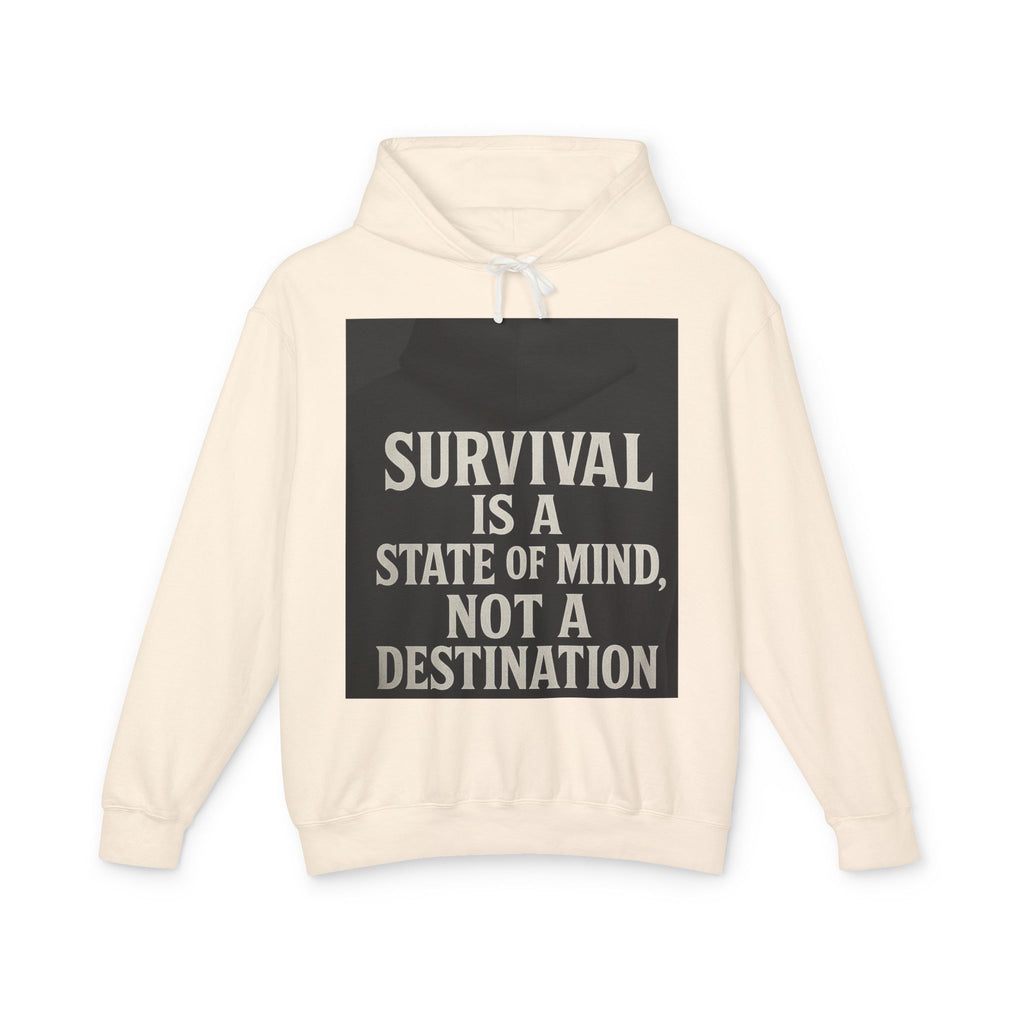 Survival Hoodie, Unisex Lightweight Sweatshirt, Inspirational Gift, Motivational Apparel, Animal Mind Design