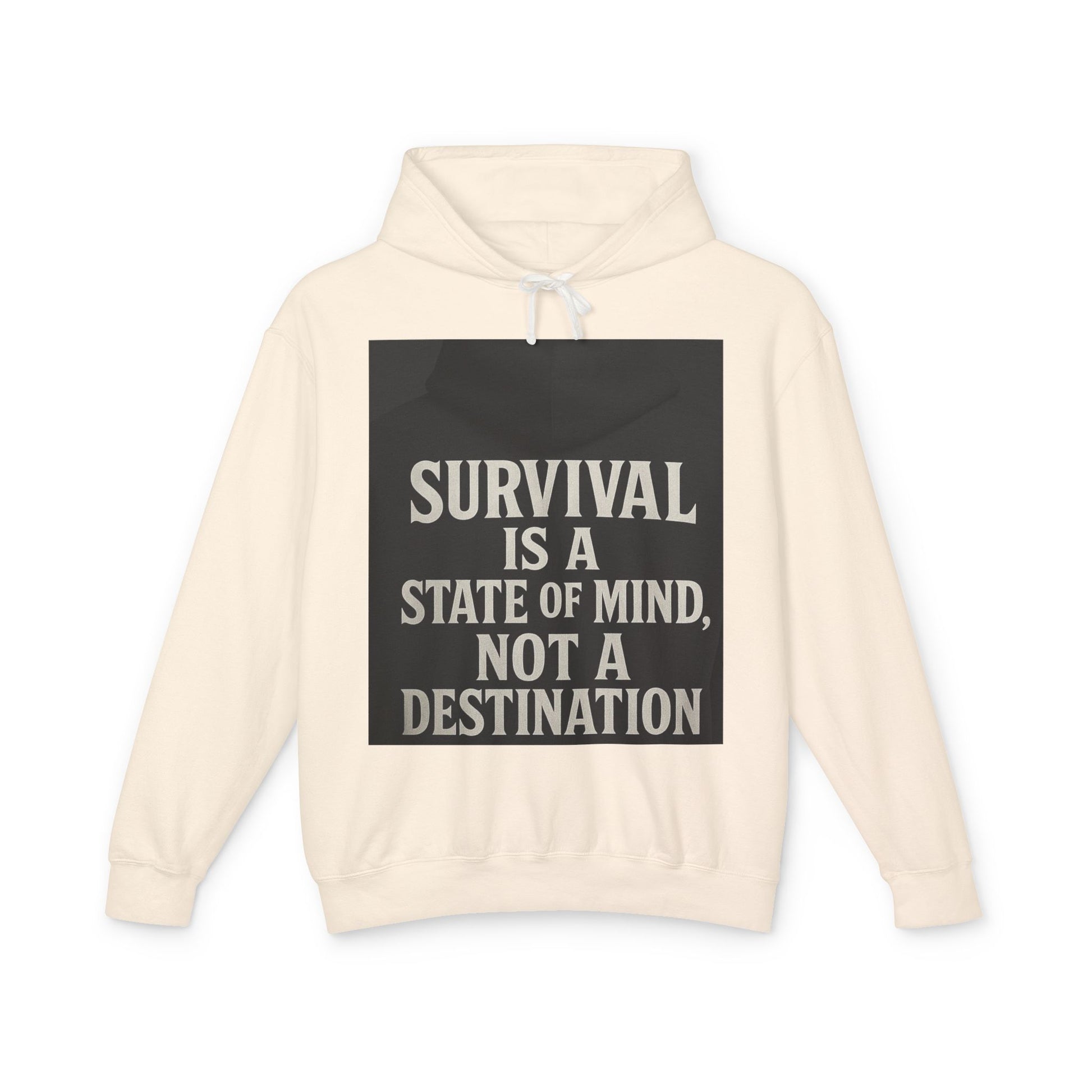Survival Hoodie, Unisex Lightweight Sweatshirt, Inspirational Gift, Motivational Apparel, Animal Mind Design