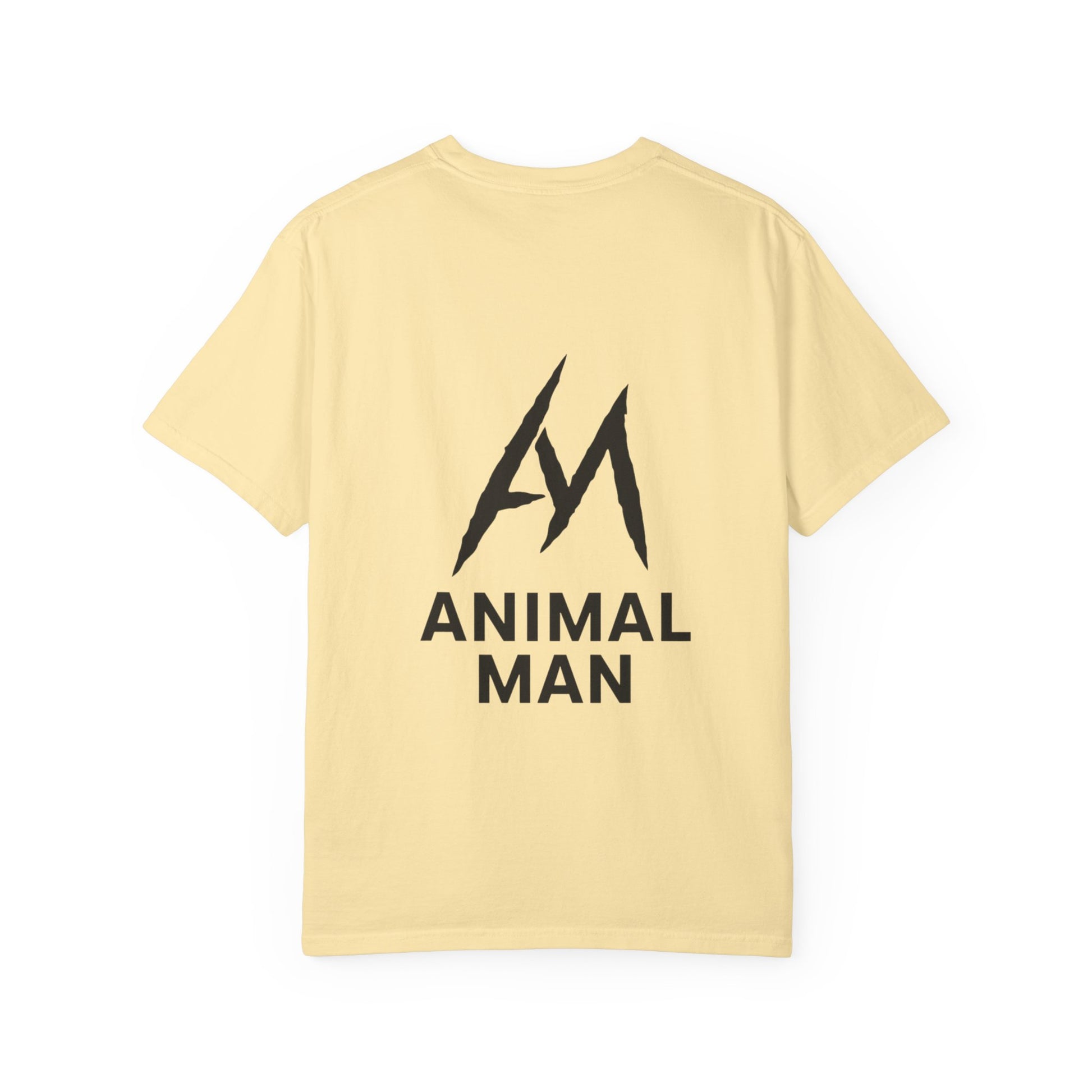 Animal Man Unisex Garment-Dyed T-shirt | Casual Statement Tee for Nature Lovers, Gifts for Him, Trendy Streetwear, Eco-Friendly Style