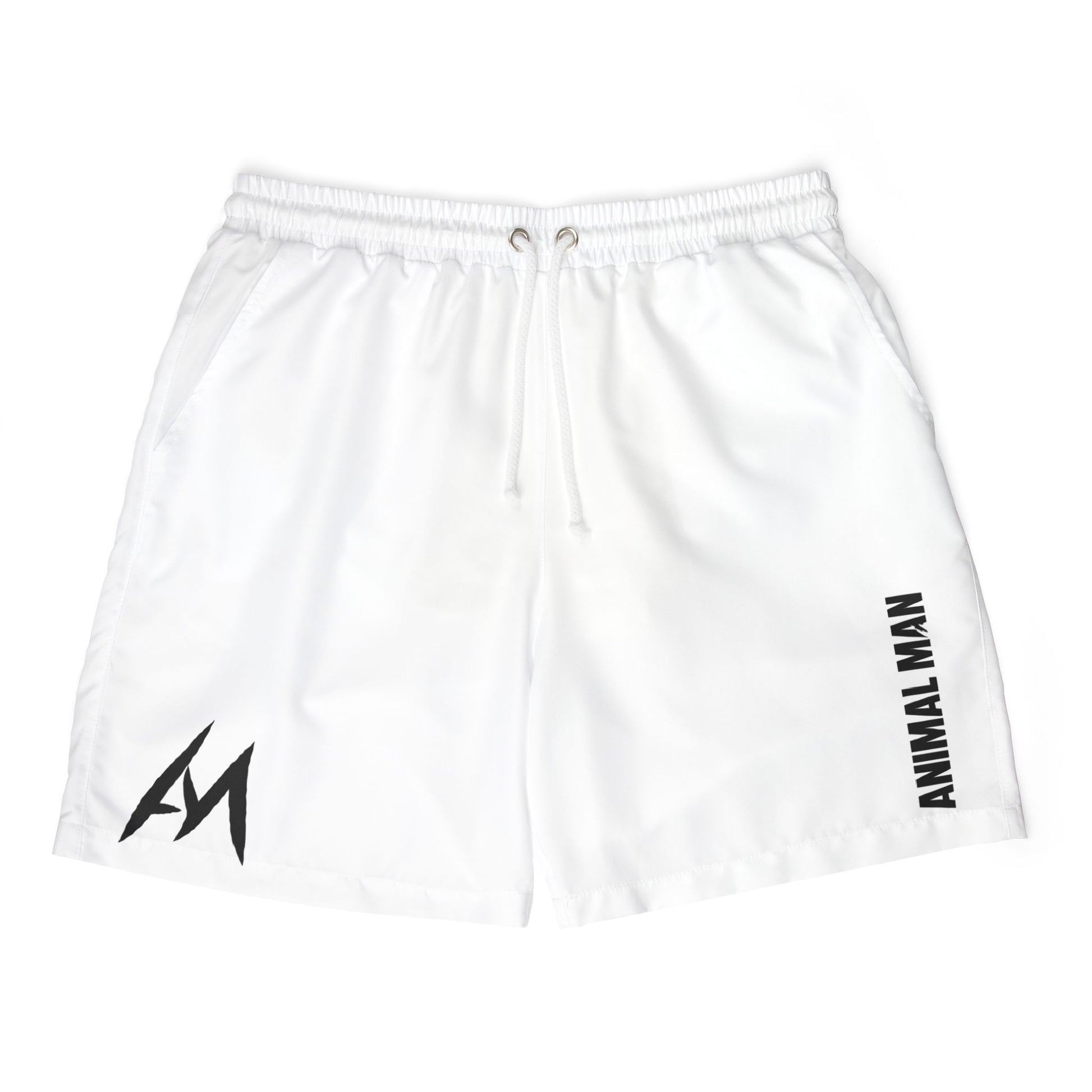 Men Swim Shorts, Beachwear, Summer Essentials, Relaxed Fit Swim Trunks, Casual Pool Shorts, Vacation Ready Swimwear, Animal Man Print