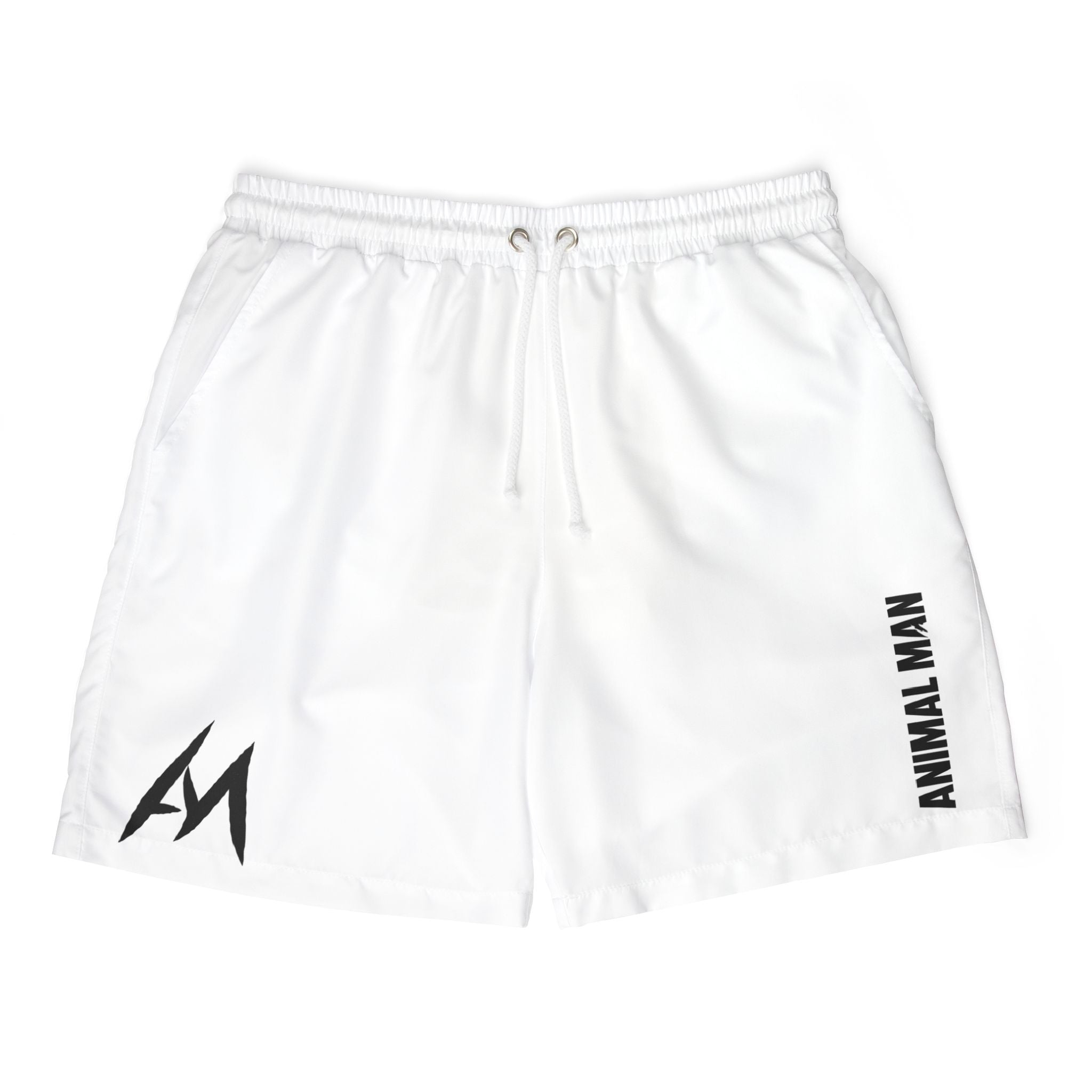 Men Swim Shorts, Beachwear, Summer Essentials, Relaxed Fit Swim Trunks, Casual Pool Shorts, Vacation Ready Swimwear, Animal Man Print