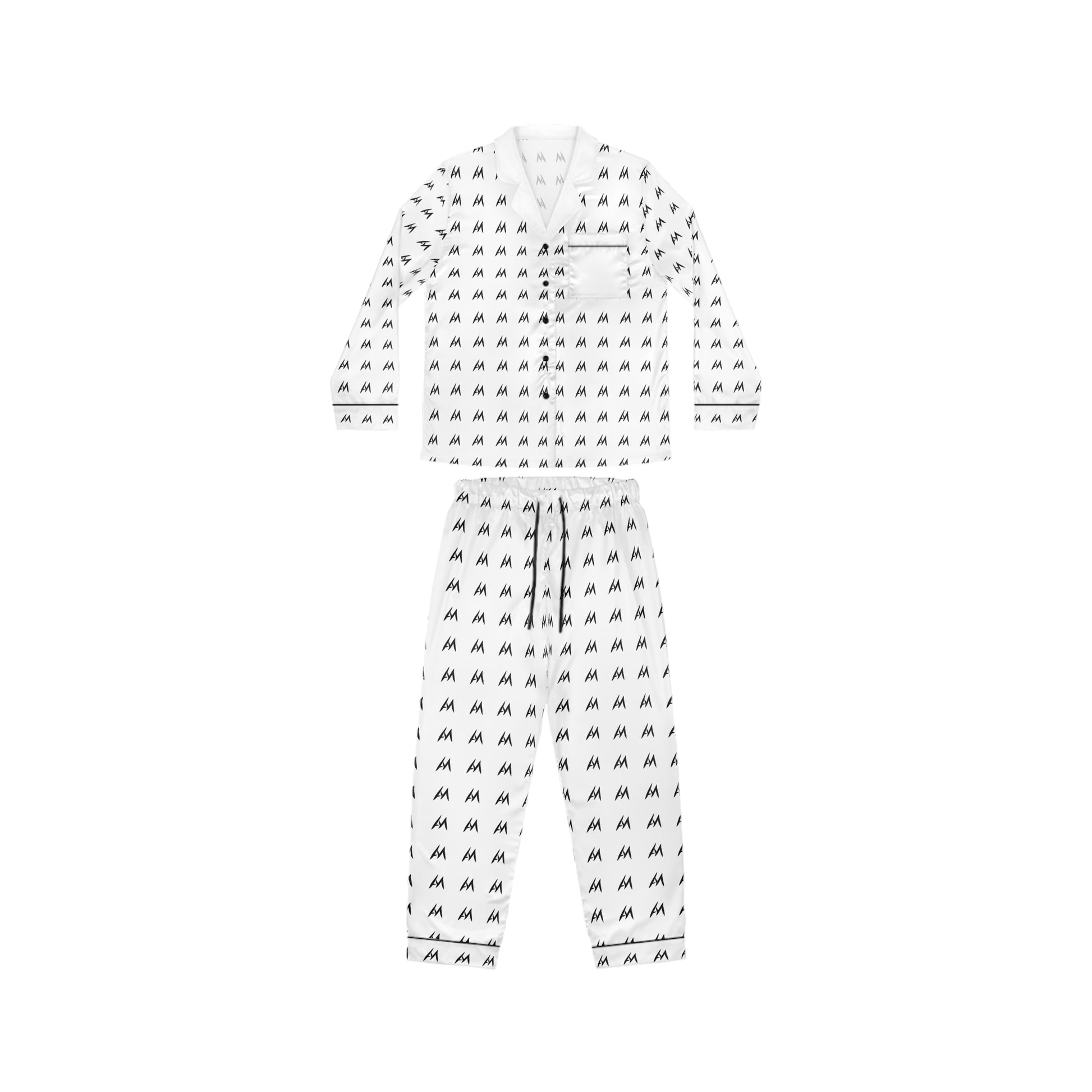 Midnight prowl Women's Satin Pajamas Set, Luxurious Loungewear for Sleep, Perfect Gift for Her, Cozy Nightwear, Chic Homewear