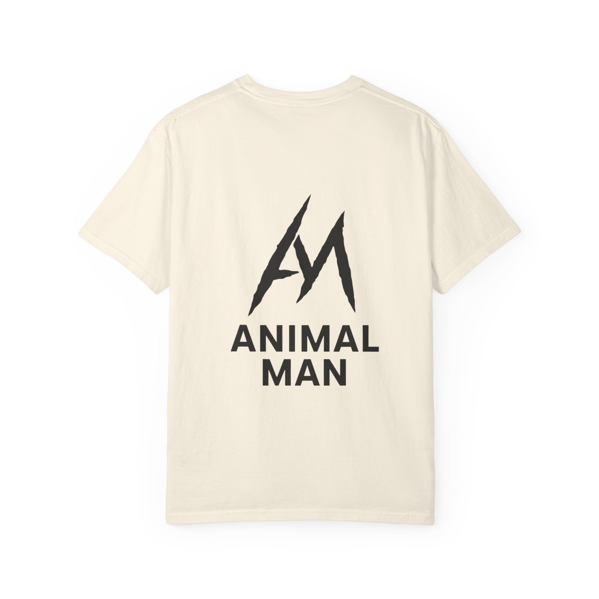 Animal Man Unisex Garment-Dyed T-shirt | Casual Statement Tee for Nature Lovers, Gifts for Him, Trendy Streetwear, Eco-Friendly Style