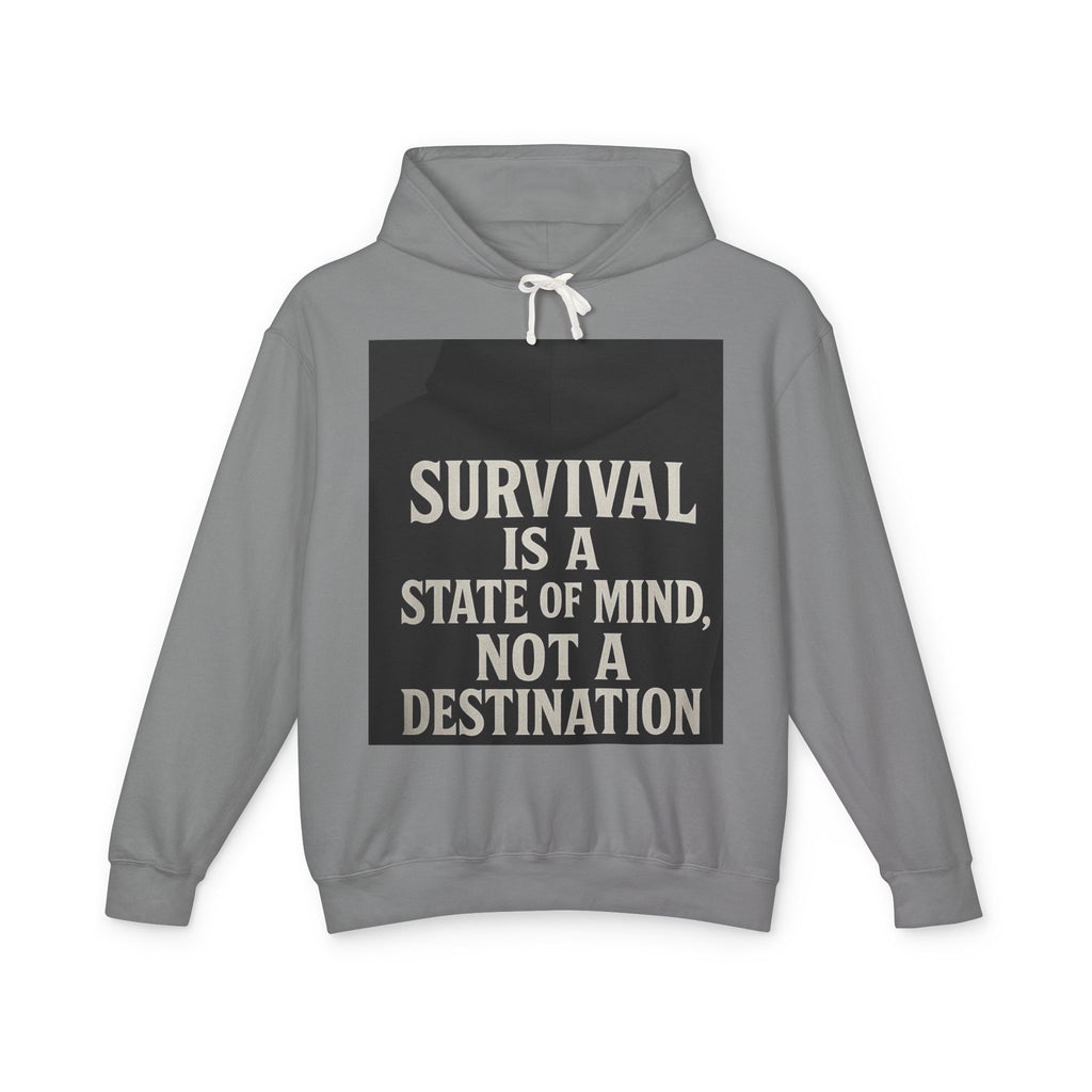 Survival Hoodie, Unisex Lightweight Sweatshirt, Inspirational Gift, Motivational Apparel, Animal Mind Design