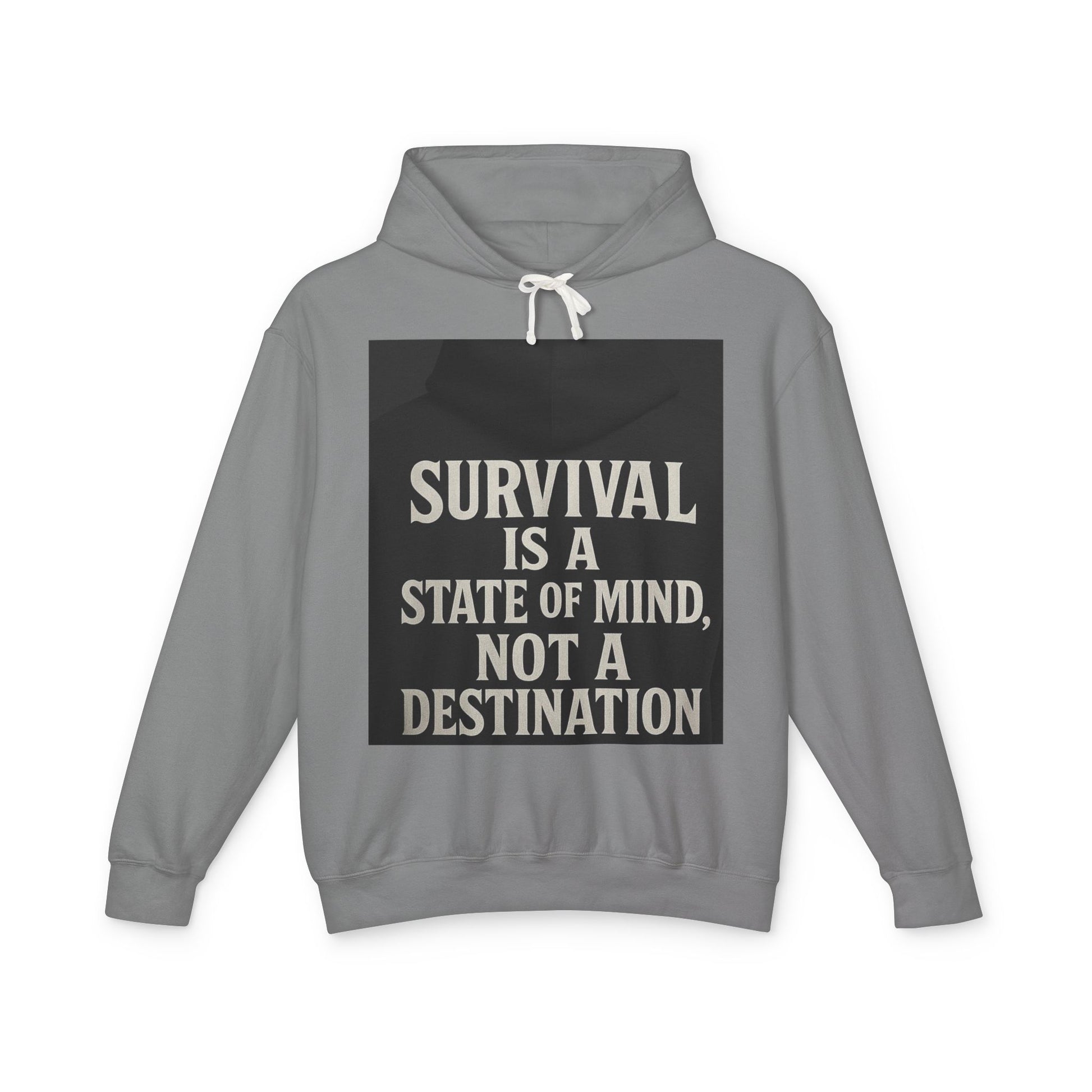 Survival Hoodie, Unisex Lightweight Sweatshirt, Inspirational Gift, Motivational Apparel, Animal Mind Design