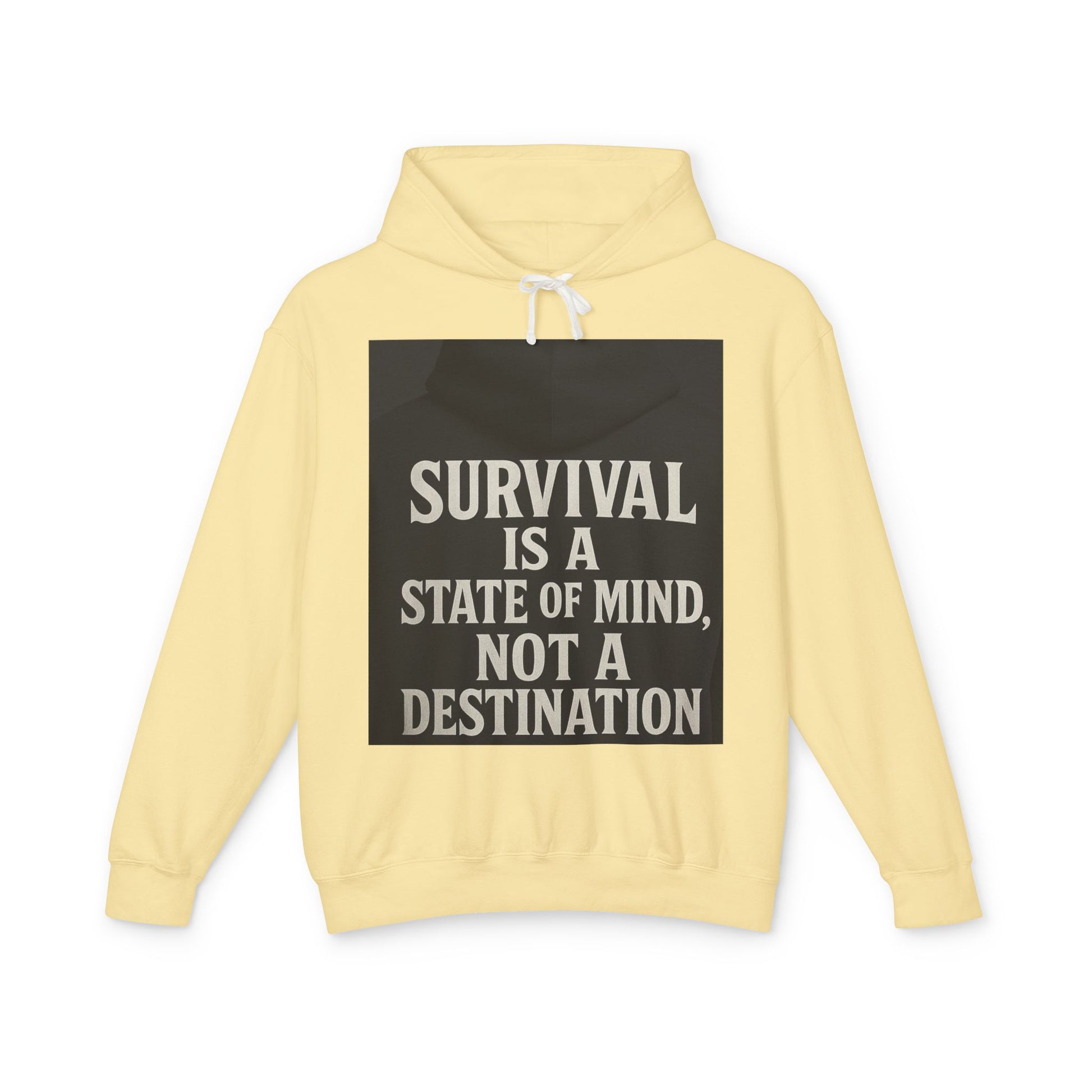 Survival Hoodie, Unisex Lightweight Sweatshirt, Inspirational Gift, Motivational Apparel, Animal Mind Design