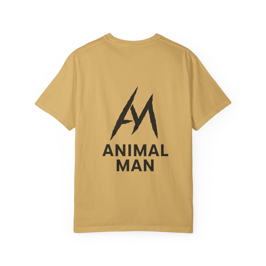 Animal Man Unisex Garment-Dyed T-shirt | Casual Statement Tee for Nature Lovers, Gifts for Him, Trendy Streetwear, Eco-Friendly Style