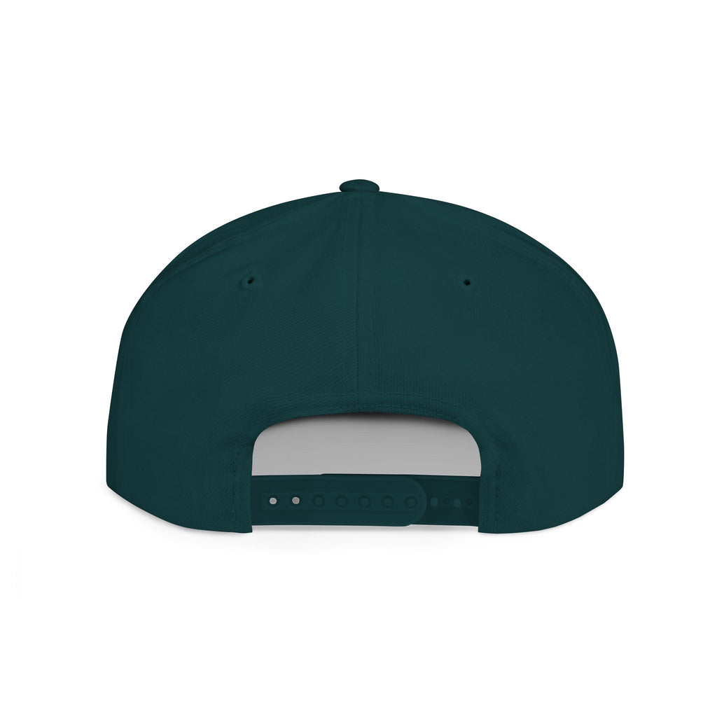 Camo Flat Bill Snapback Hat, camo/black Cap, Outdoors Cap, Trendy Headwear, Perfect Gift for Adventurers